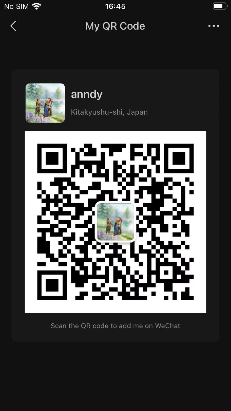 FIRSTSING WeChat QR code contact Anndy Wang