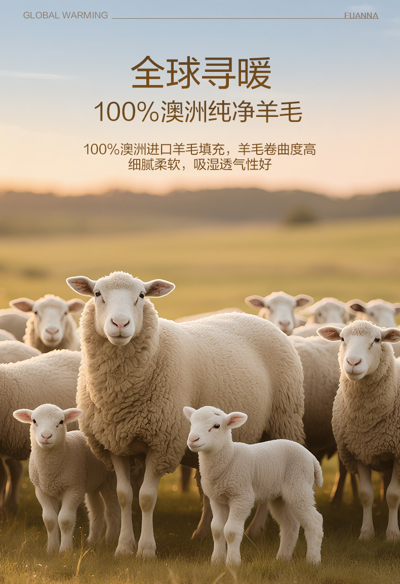 富安娜 オーストラリア産ウール掛け布団｜綿100％ 羊毛布団｜冬用・オールシーズン対応 | FIRSTSING