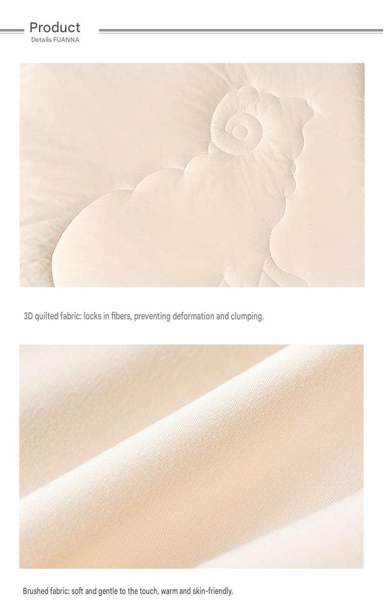 Fuanna New Zealand Wool Quilt | Premium Winter Comforter | Four Season Wool Bedding |
FIRSTSING