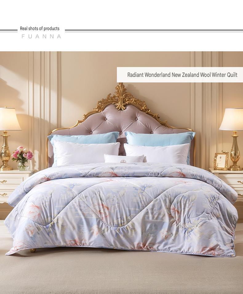 Fuanna New Zealand Wool Quilt | Premium Winter Comforter | Four Season Wool Bedding |
FIRSTSING