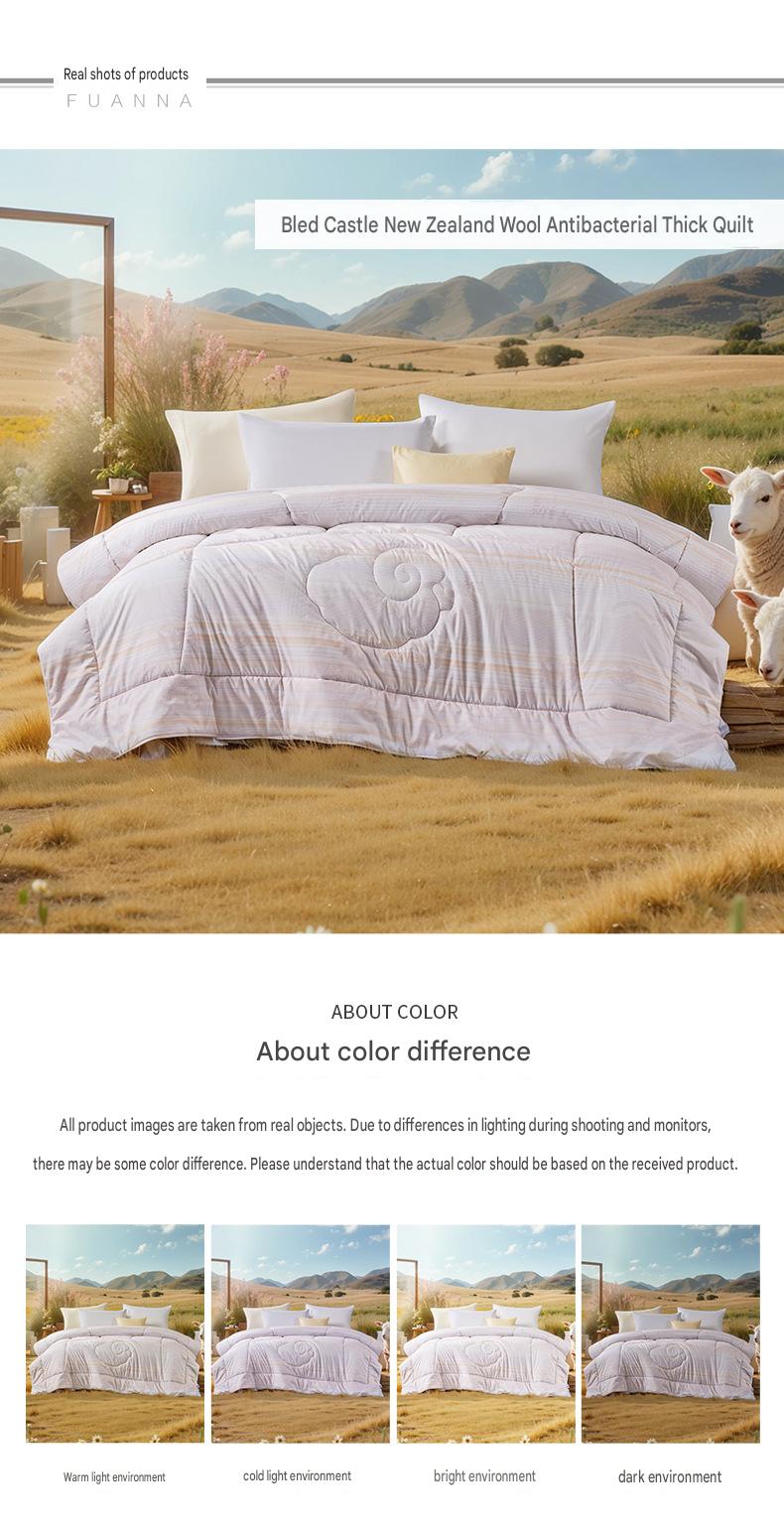 Fuanna New Zealand Wool Quilt | Premium Winter Comforter | Four Season Wool Bedding |
FIRSTSING