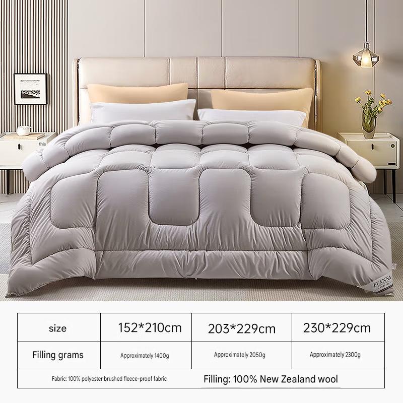 Fuanna New Zealand Wool Quilt | Premium Winter Comforter | Four Season Wool Bedding |
FIRSTSING