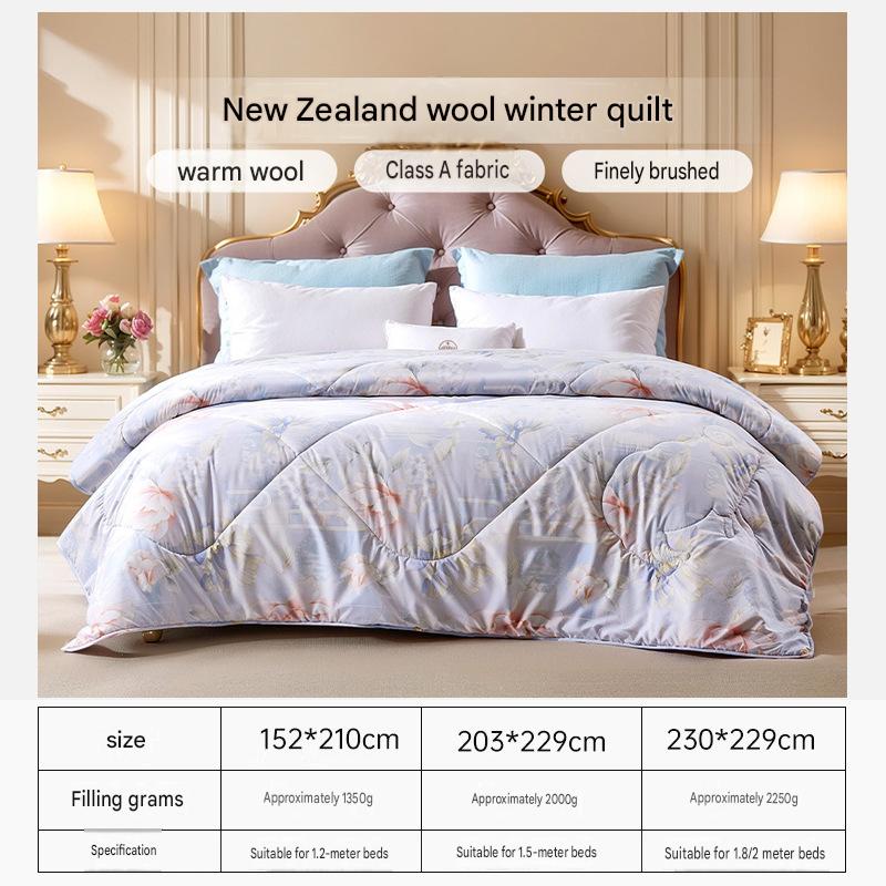 Fuanna New Zealand Wool Quilt | Premium Winter Comforter | Four Season Wool Bedding |
FIRSTSING