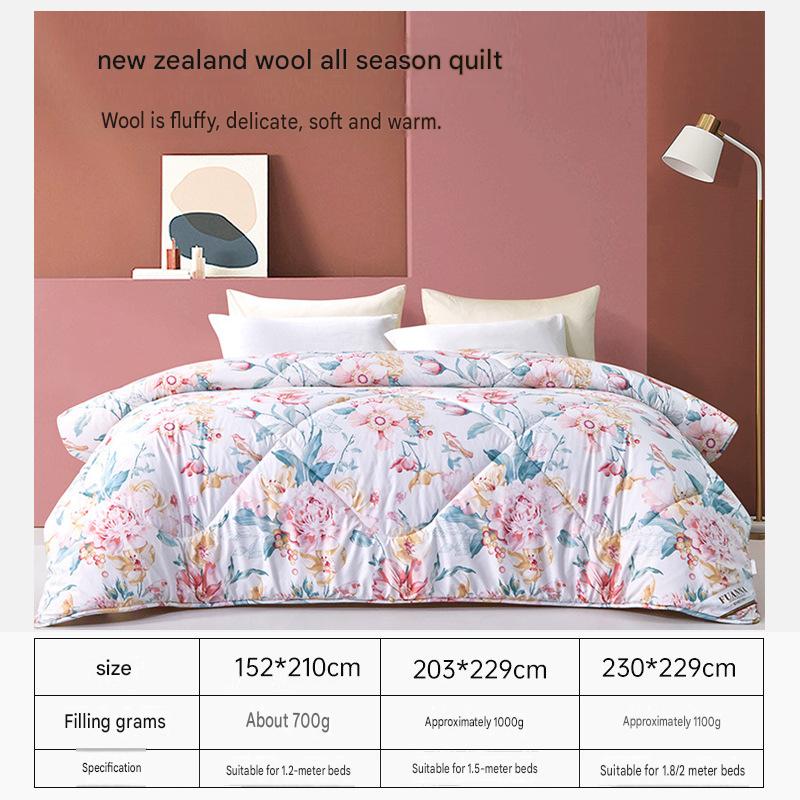 Fuanna New Zealand Wool Quilt | Premium Winter Comforter | Four Season Wool Bedding |
FIRSTSING