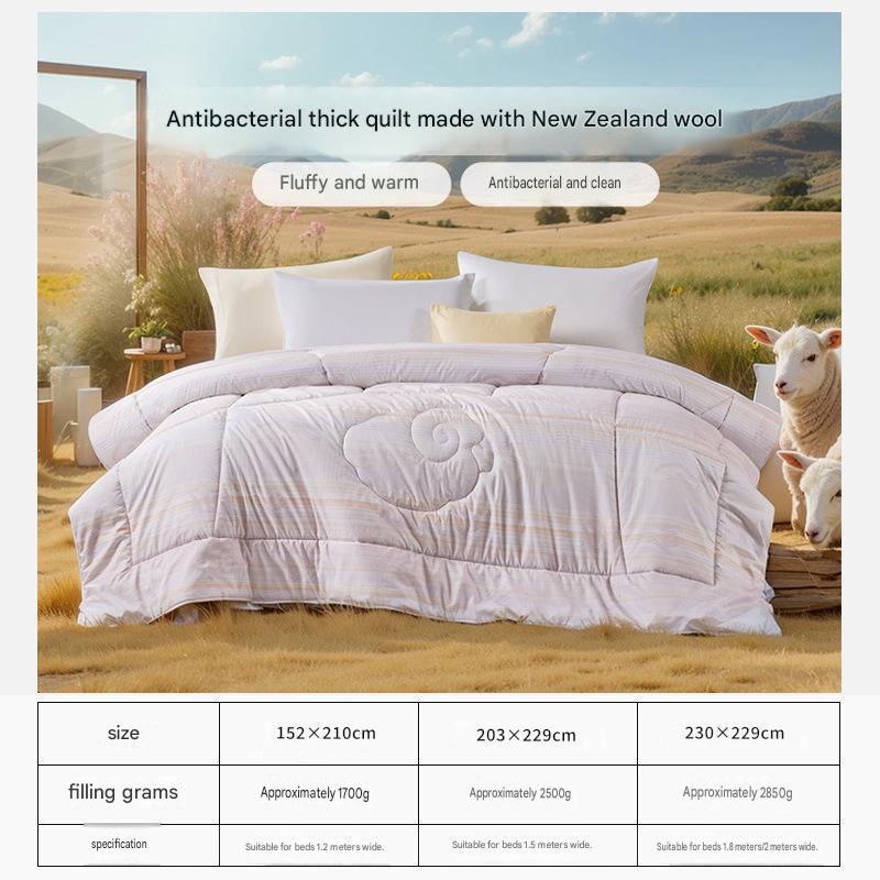 Fuanna New Zealand Wool Quilt | Premium Winter Comforter | Four Season Wool Bedding |
FIRSTSING