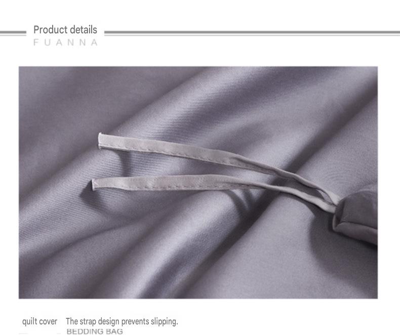 Fuanna 60s Long Staple Cotton Bedding Set | Luxury Satin Cotton Embroidered Bedding | FIRSTSING