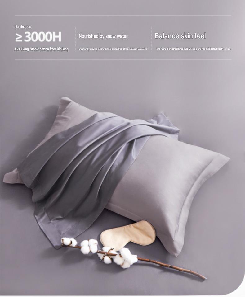 Fuanna 60s Long Staple Cotton Bedding Set | Luxury Satin Cotton Embroidered Bedding | FIRSTSING