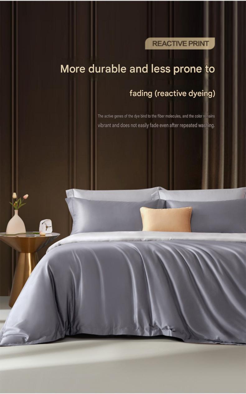 Fuanna 60s Long Staple Cotton Bedding Set | Luxury Satin Cotton Embroidered Bedding | FIRSTSING