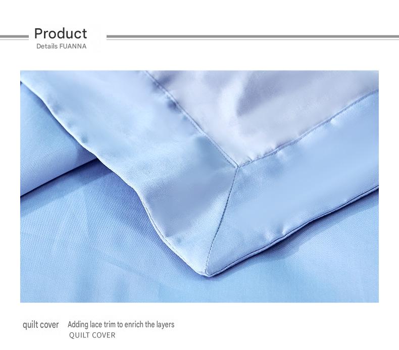 Fuanna 60s Long Staple Cotton Bedding Set | Luxury Satin Cotton Embroidered Bedding | FIRSTSING