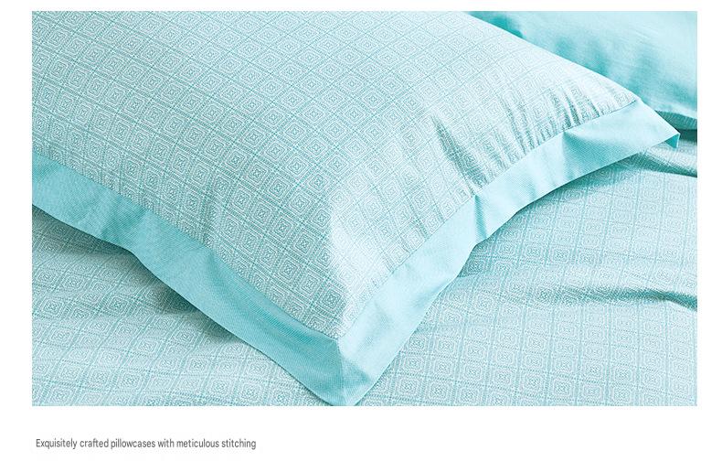 Fuanna 60s Long Staple Cotton Bedding Set | Luxury Satin Cotton Embroidered Bedding | FIRSTSING