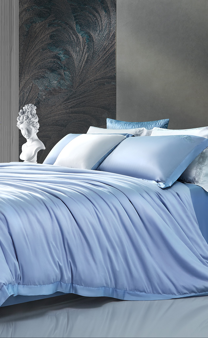 Fuanna 60s Long Staple Cotton Bedding Set | Luxury Satin Cotton Embroidered Bedding | FIRSTSING