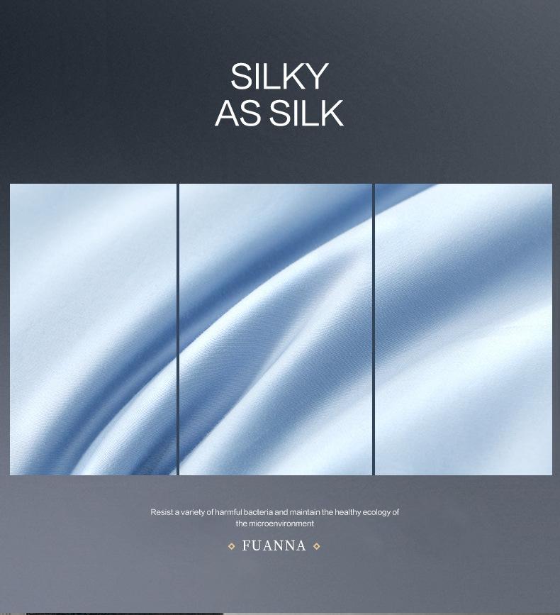 Fuanna 60s Long Staple Cotton Bedding Set | Luxury Satin Cotton Embroidered Bedding | FIRSTSING