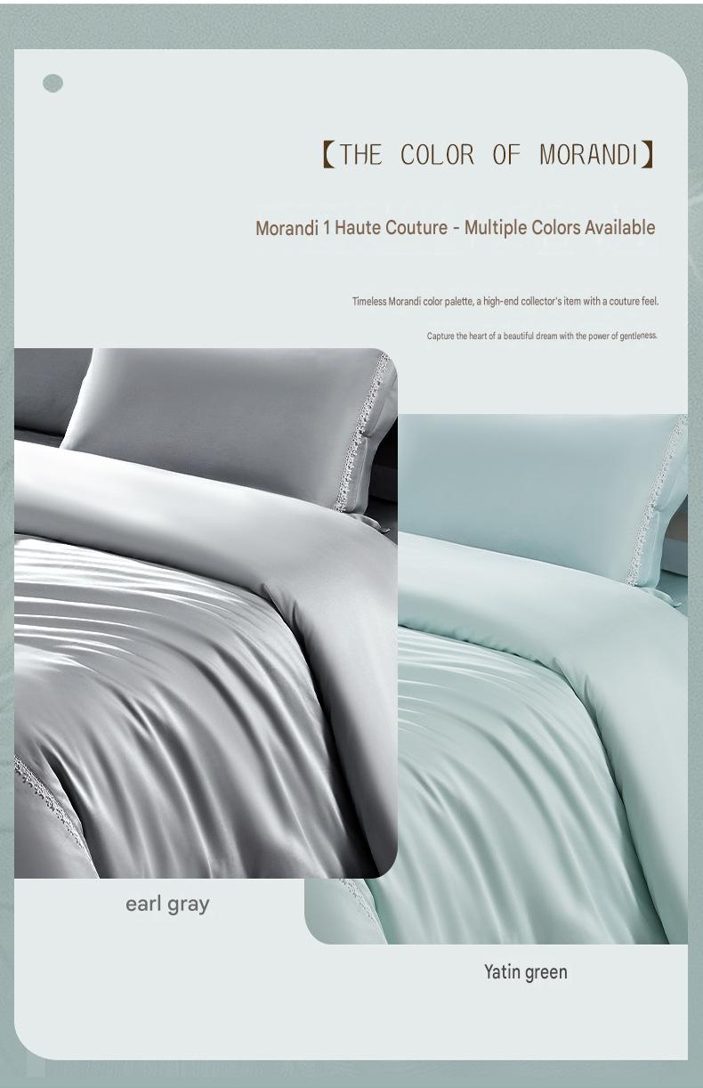 Fuanna 100s Long Staple Cotton Bedding Set | Luxury Satin Cotton Bed Sheet & Duvet Cover Set | FIRSTSING