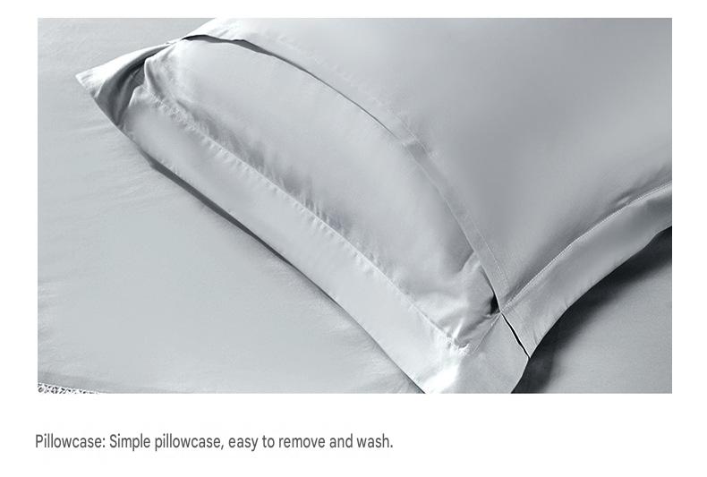 Fuanna 100s Long Staple Cotton Bedding Set | Luxury Satin Cotton Bed Sheet & Duvet Cover Set | FIRSTSING
