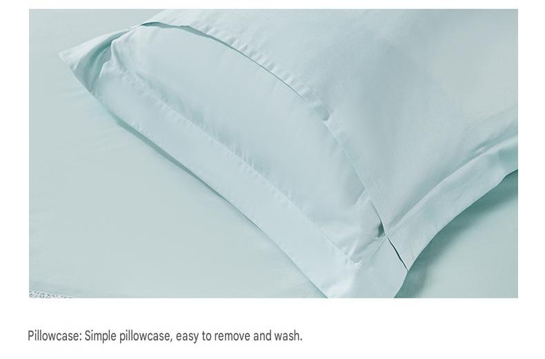 Fuanna 100s Long Staple Cotton Bedding Set | Luxury Satin Cotton Bed Sheet & Duvet Cover Set | FIRSTSING