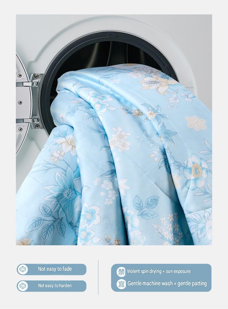 Fuanna Washable Mulberry Silk Summer Quilt | Cooling Tencel Comforter | FIRSTSING