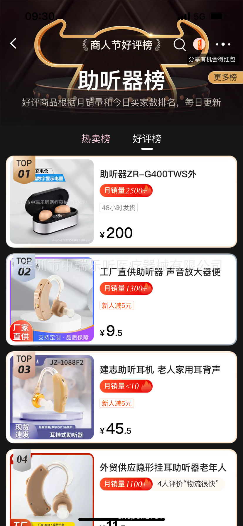 ZR-G600 インイヤー補聴器