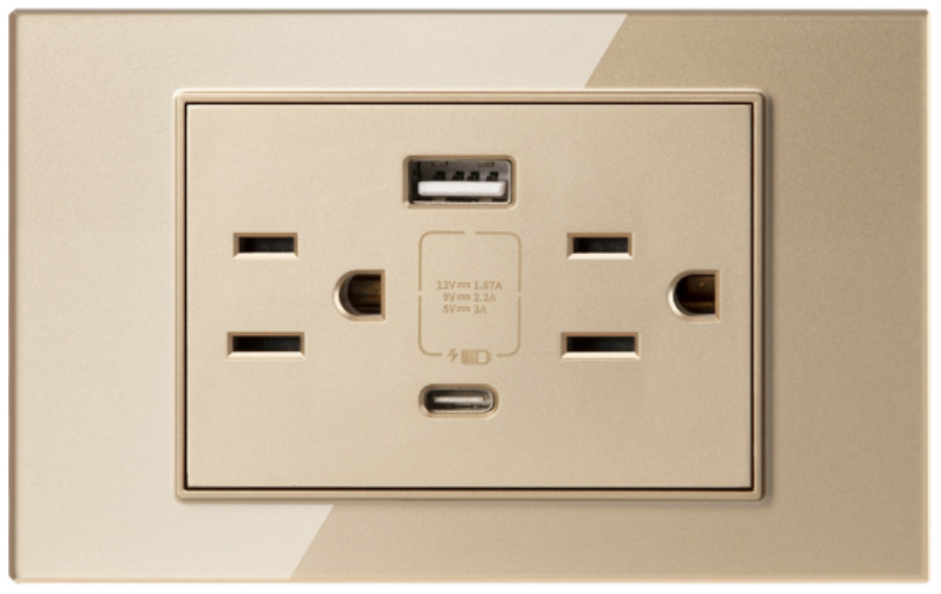 UL認証 USB充電対応コンセント